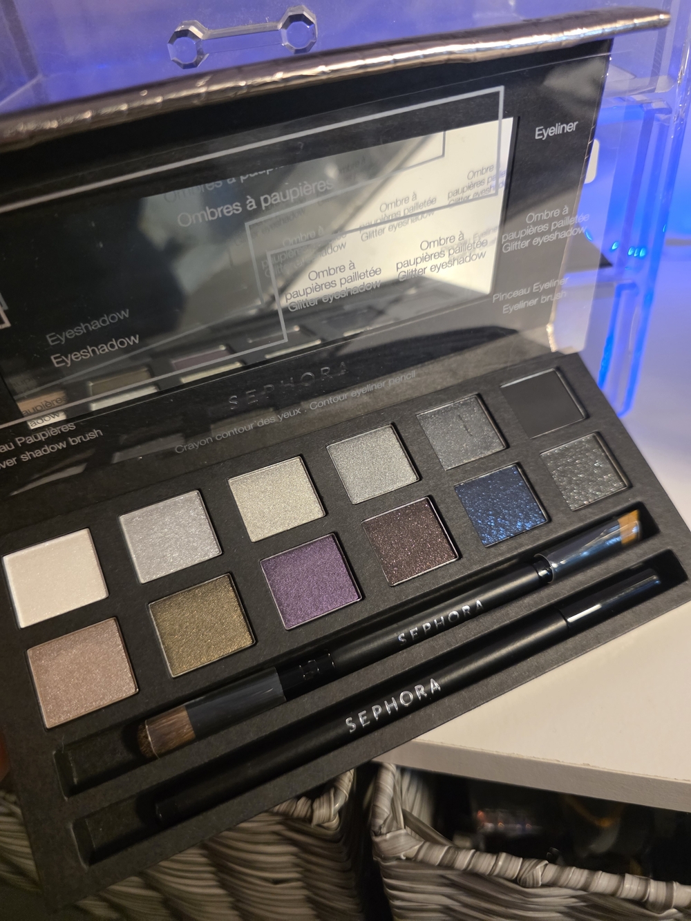 Sephora Metallic Grey Eyeshadow Palette - Cool Gray Shades